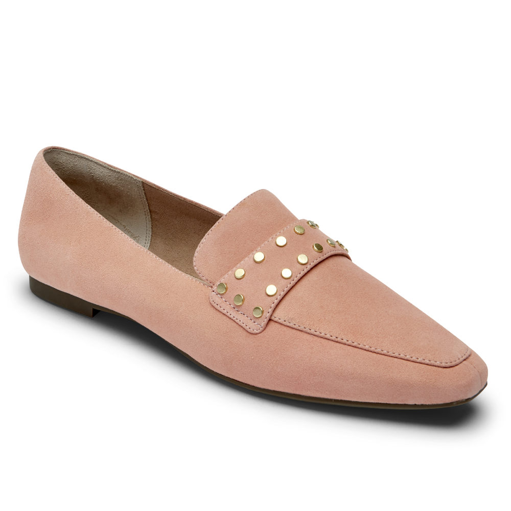 Rockport Womens Total Motion Laylani Studded - Loafers Pink - KOU345802